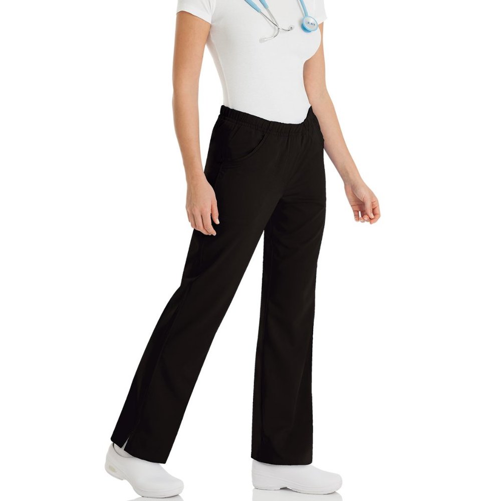 Urbane Women's Black "Alexis" Elastic Waist Pant